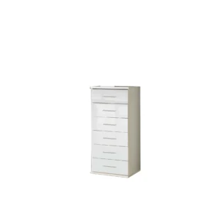 Tesoro White And white Gloss Narrow Chest 46 CM Wide