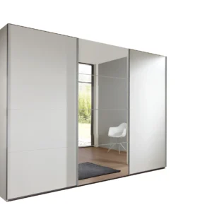 Tesoro white sliding wardrobe 270 CM Wide