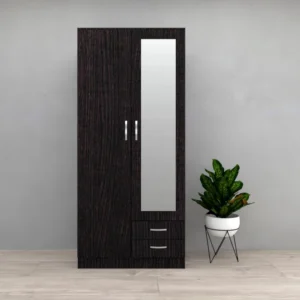 Tesoro Black oak 2 Door wardrobe 90 CM Wide