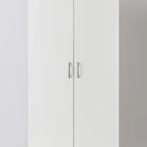 Tesoro white 2 door wardrobe 80 CM Wide