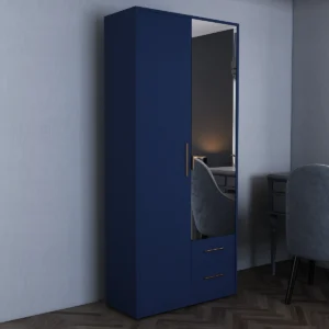 Tesoro Blue 2 Door Wardrobe 90 CM Wide