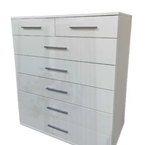 Tesoro Gloss White 5+2 Chest 95 CM Wide