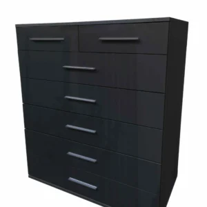 Tesoro Gloss Black 5+2 Chest 95 CM Wide