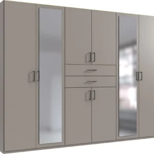 Tesoro grey 6 Door wardrobe 270 CM Wide