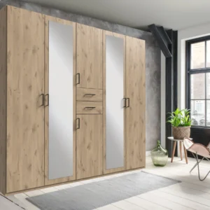 Tesoro 5 Door wardrobe viking Oak 225 CM Wide