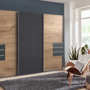 Tesoro oak sliding wardrobe 270 CM Wide