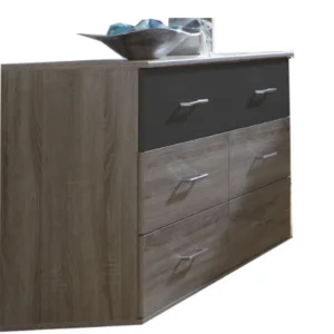 Tesoro Athen 6 drawer Large chest Montana OAK APPL lAVA 130 CM Wide