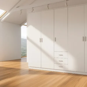 Tesoro 5 door 3 drawer Venice white 200 CM Wide