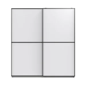 Tesoro White sliding Wardrobe 180 CM Wide
