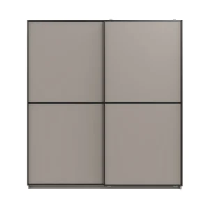 Tesoro Grey sliding Wardrobe 180 CM Wide