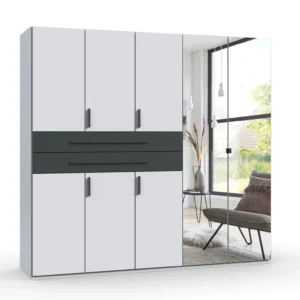 Tesoro Digit 5 Door White And Graphite 225 CM Wide