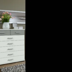 Tesoro White And Grey 5+2 chest 90 CM Wide