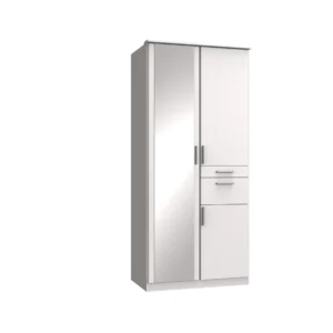 Tesoro White 2 Door Wardrobe 90 CM Wide