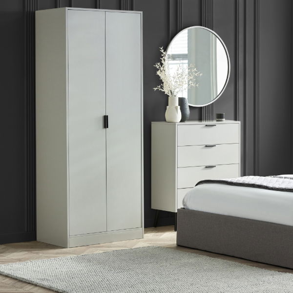 Alba 2 Door Wardrobe 77cm wide by Julian Bowen