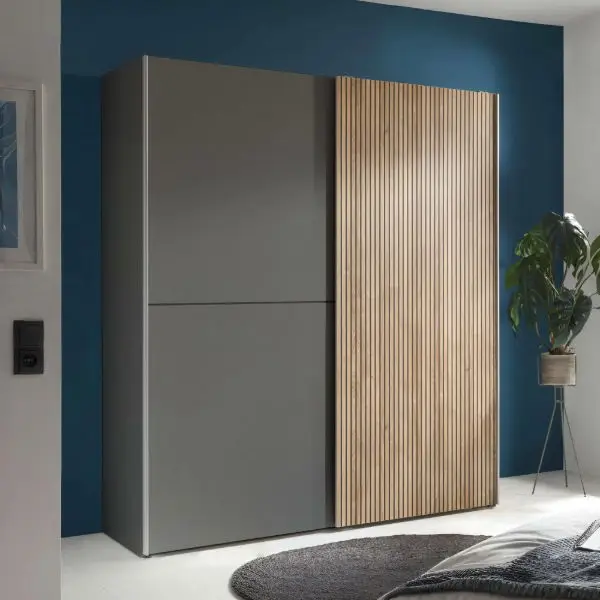 Berno Sliding 2 Door Wardrobe 170cm wide by Julian Bowen