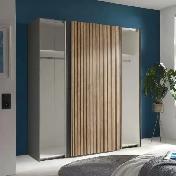 Berno Sliding 2 Door Wardrobe 170cm wide by Julian Bowen