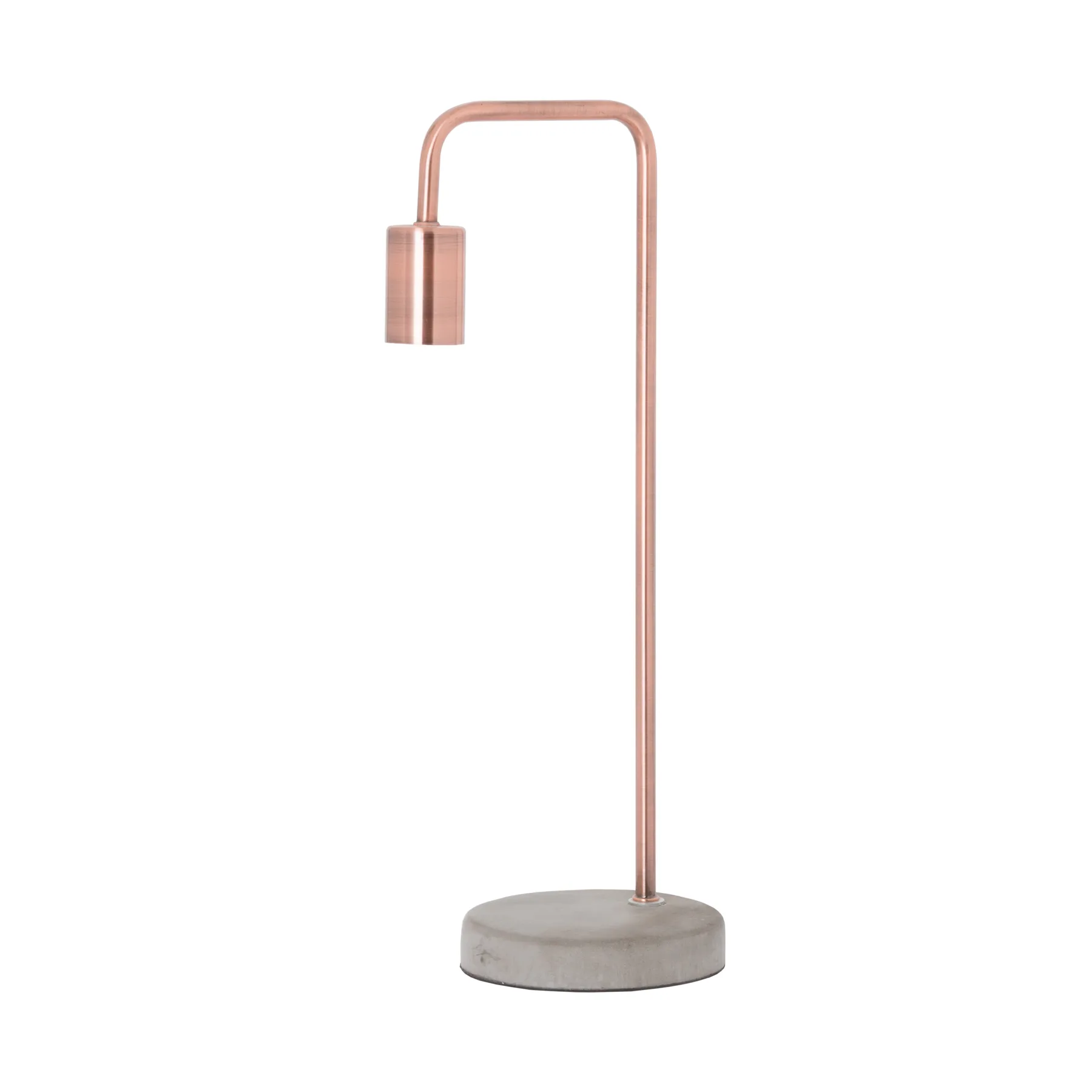 Artisan Copper Lamp with Sculpted Stone Base