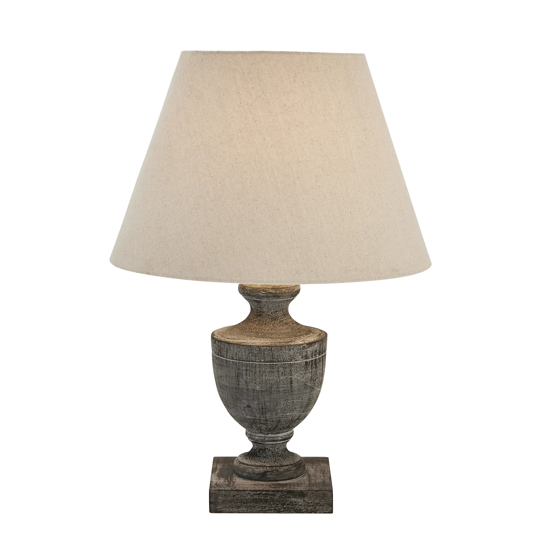 Incia Artisan Wood Urn Table Lamp – Luxe Designer Lighting