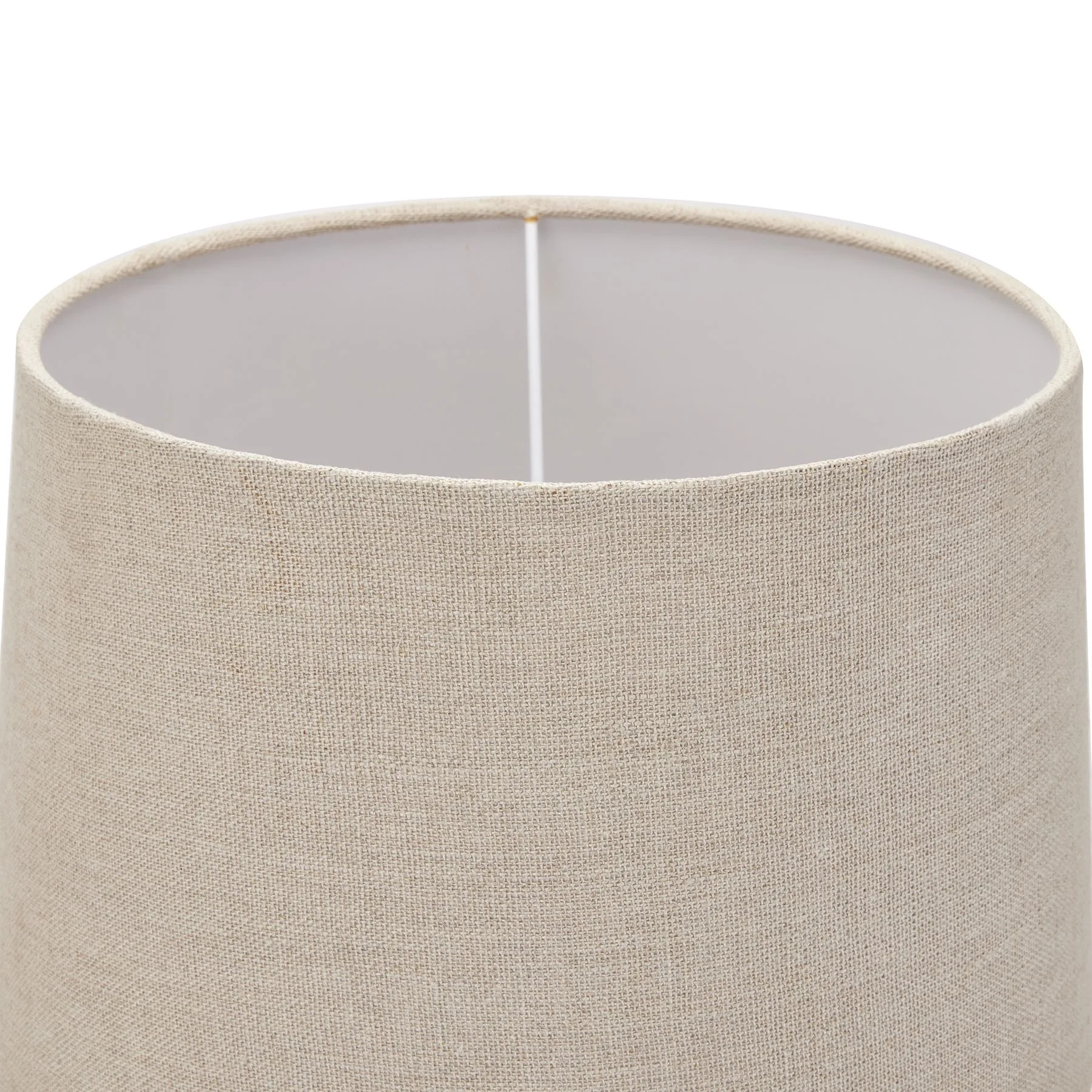 Delaney Artisan Candlestick Lamp in Natural Wash with Luxe Linen Shade - Image 2