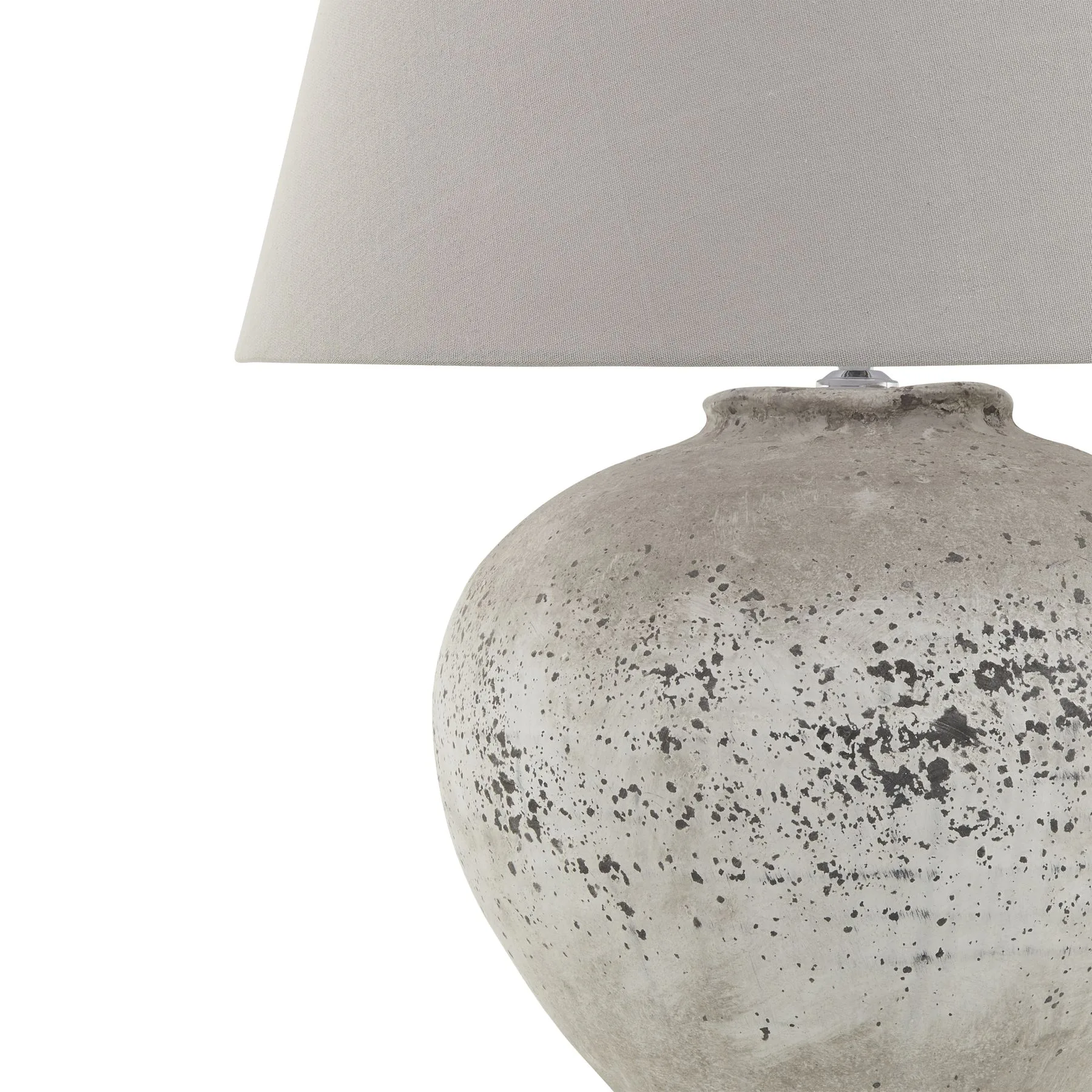Regola Grand Artisan Stone Ceramic Table Lamp