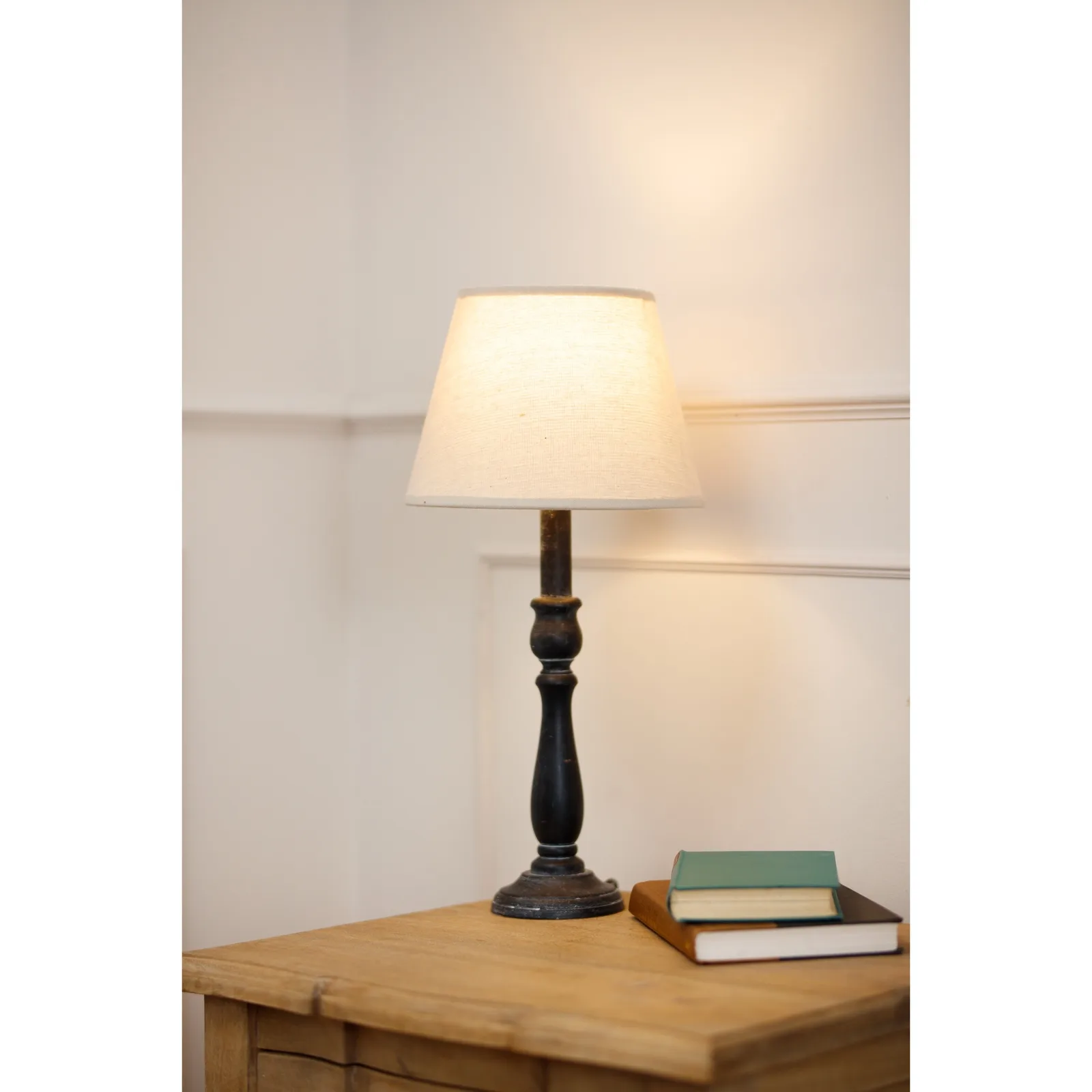 Ravenna Artisan Column Table Lamp with Premium Linen Shade - Image 4