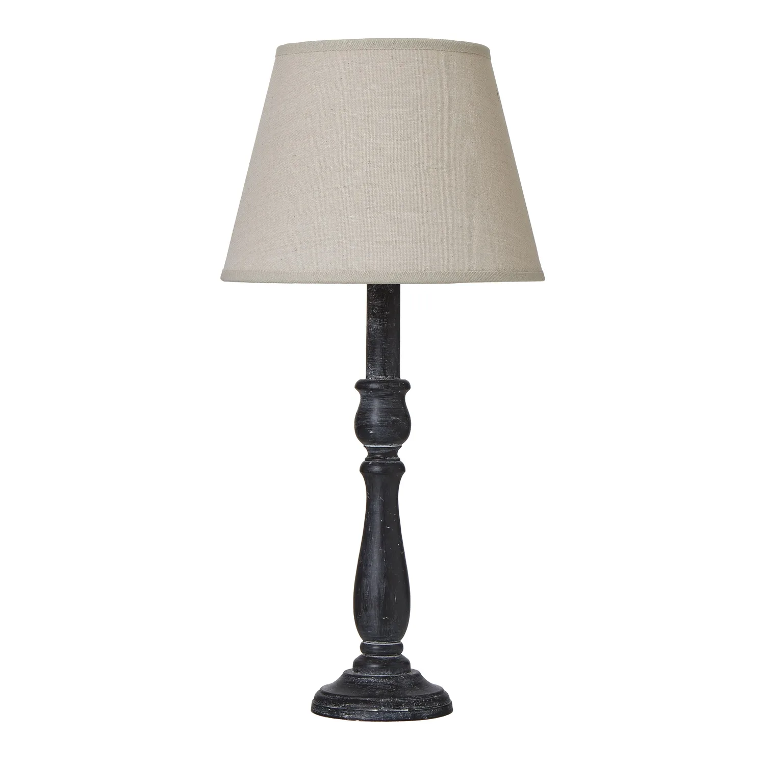 Ravenna Artisan Column Table Lamp with Premium Linen Shade
