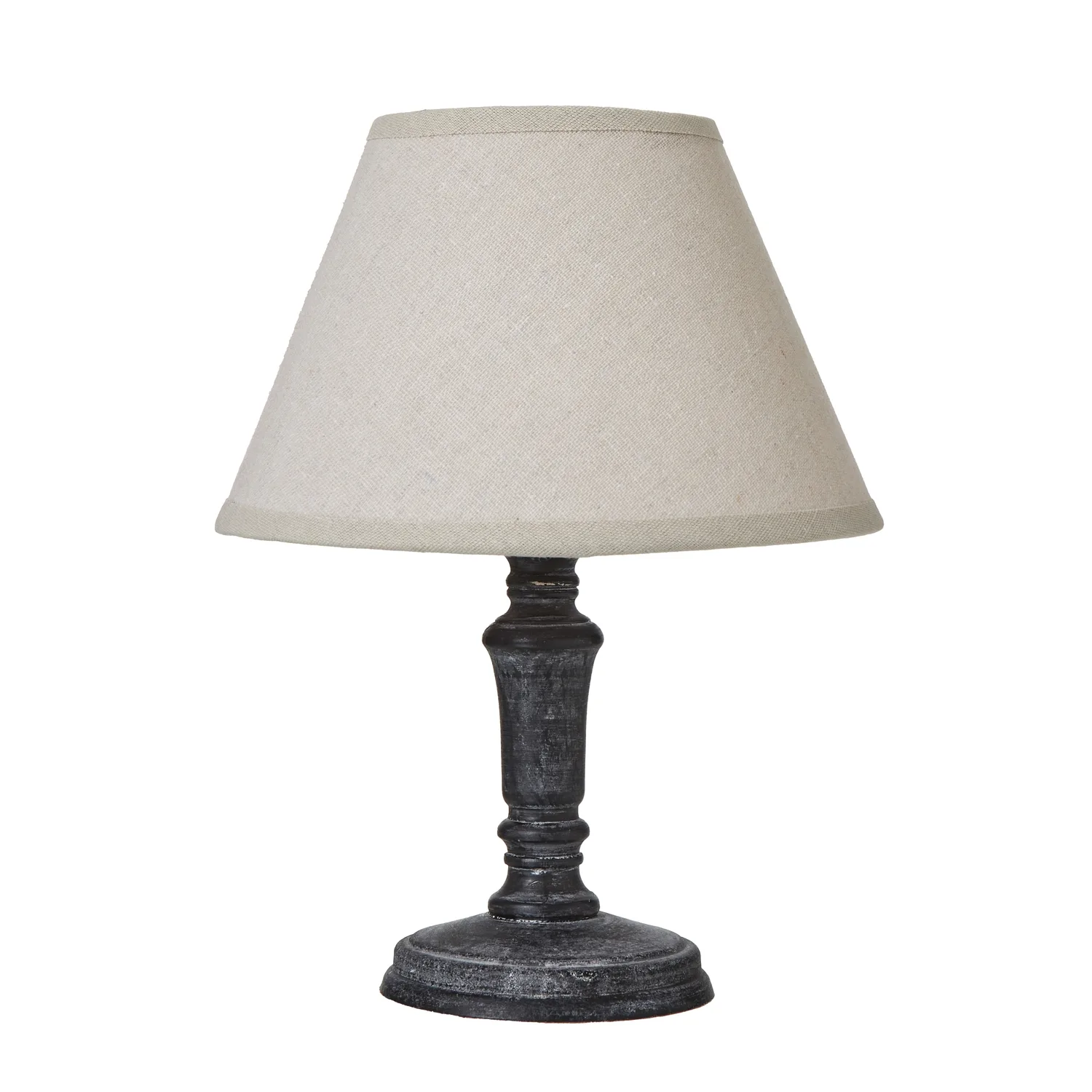 Palmyra Corinthian Column Table Lamp with Luxe Linen Shade