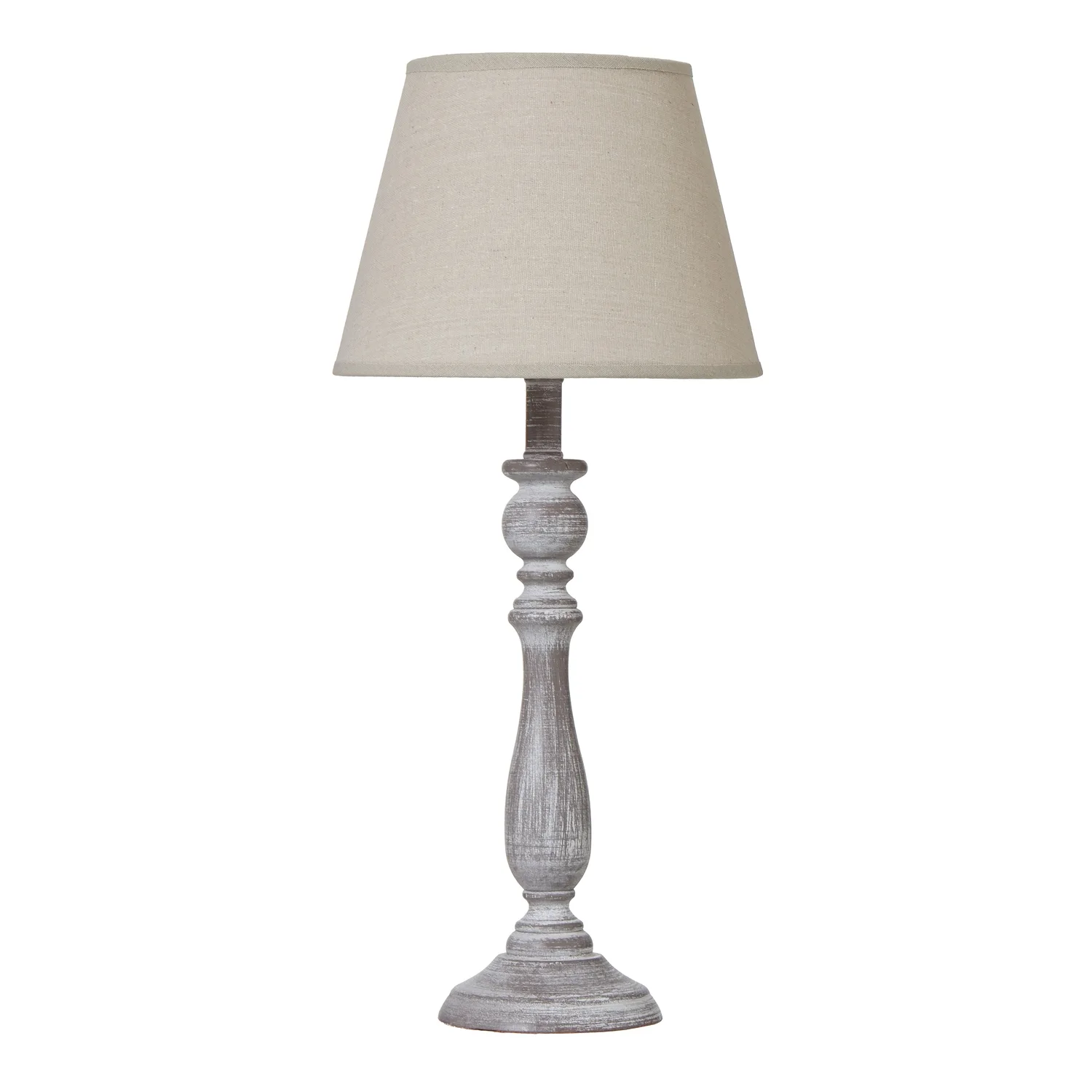 Dunum Artisan Column Table Lamp with Premium Linen Shade