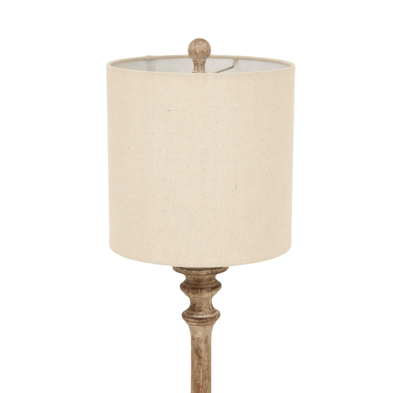 Pallido Artisan Candlestick Table Lamp with Premium Linen Shade