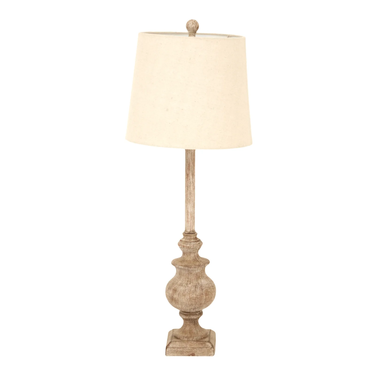 Chiaro Artisan Candlestick Table Lamp with Premium Linen Shade