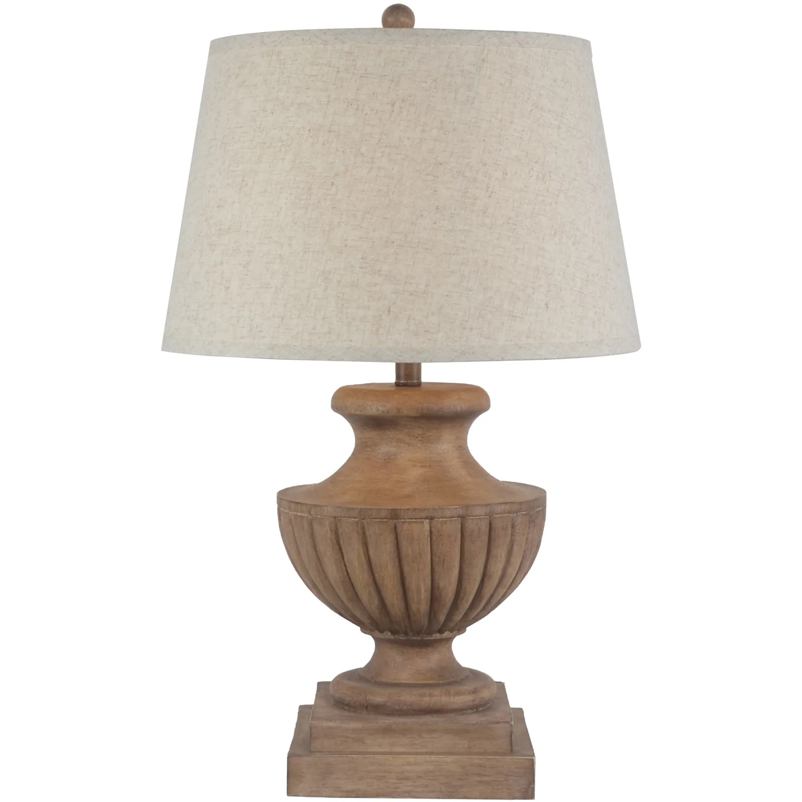 Marbelle Luxe Table Lamp with Hand-Edged Linen Shade