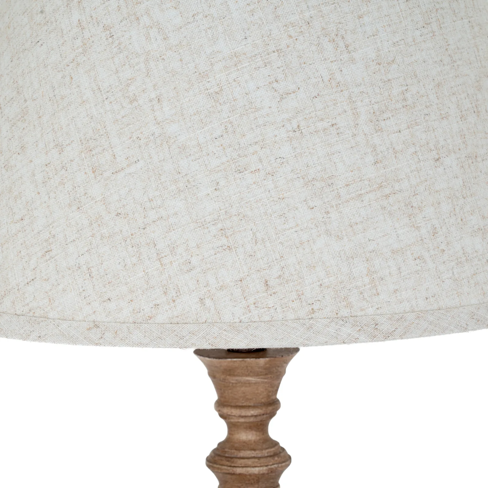Solenne Artisan Table Lamp with Hand-Finished Edged Linen Shade - Image 3