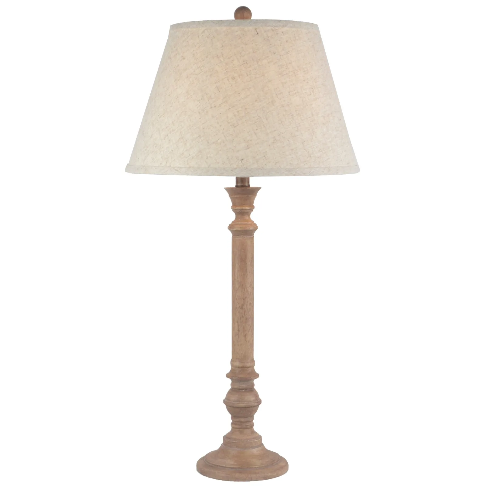 Solenne Artisan Table Lamp with Hand-Finished Edged Linen Shade