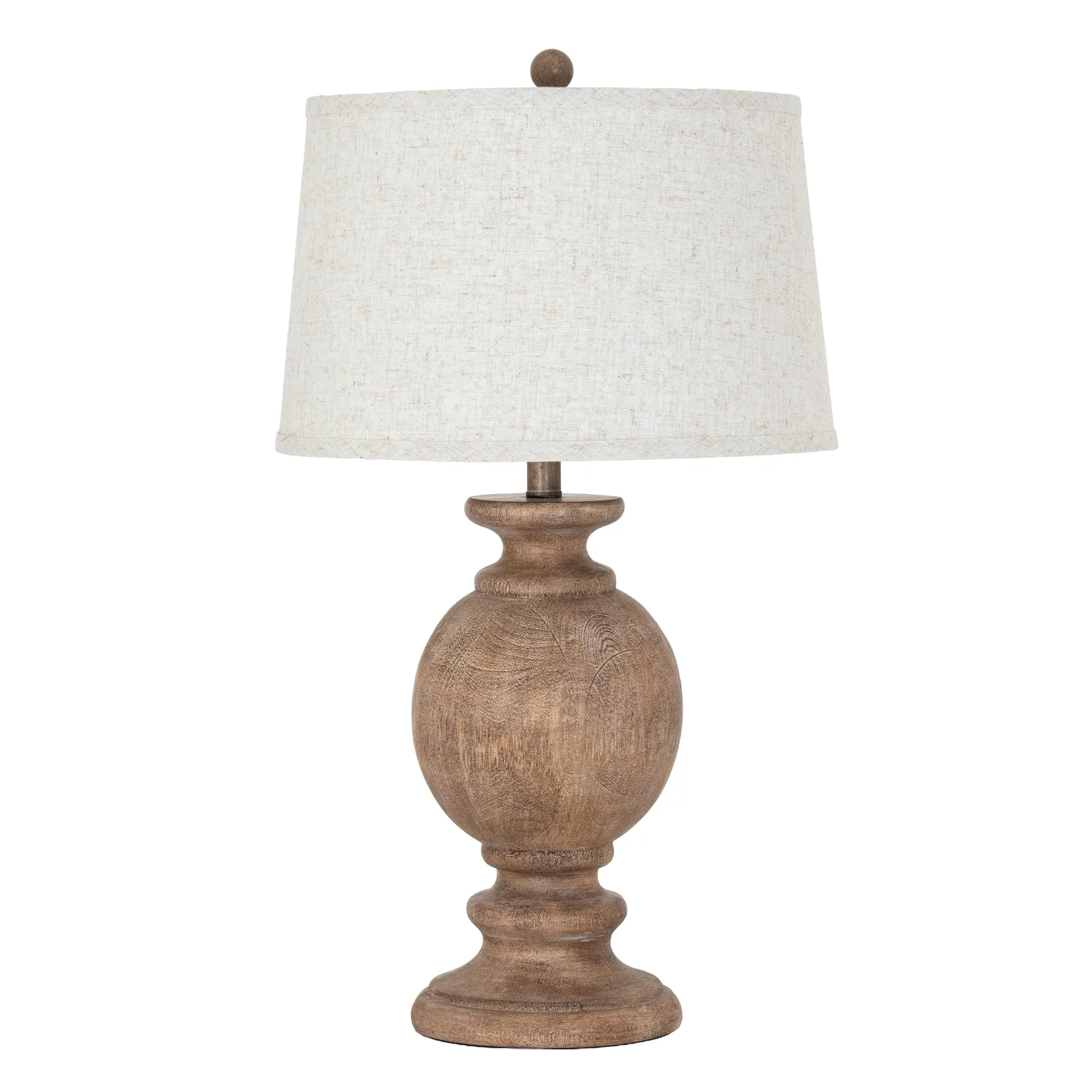 Clarion Crystal Table Lamp with Handcrafted Edged Linen Shade