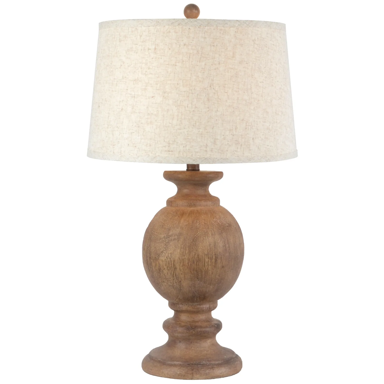 Clarion Crystal Table Lamp with Handcrafted Edged Linen Shade