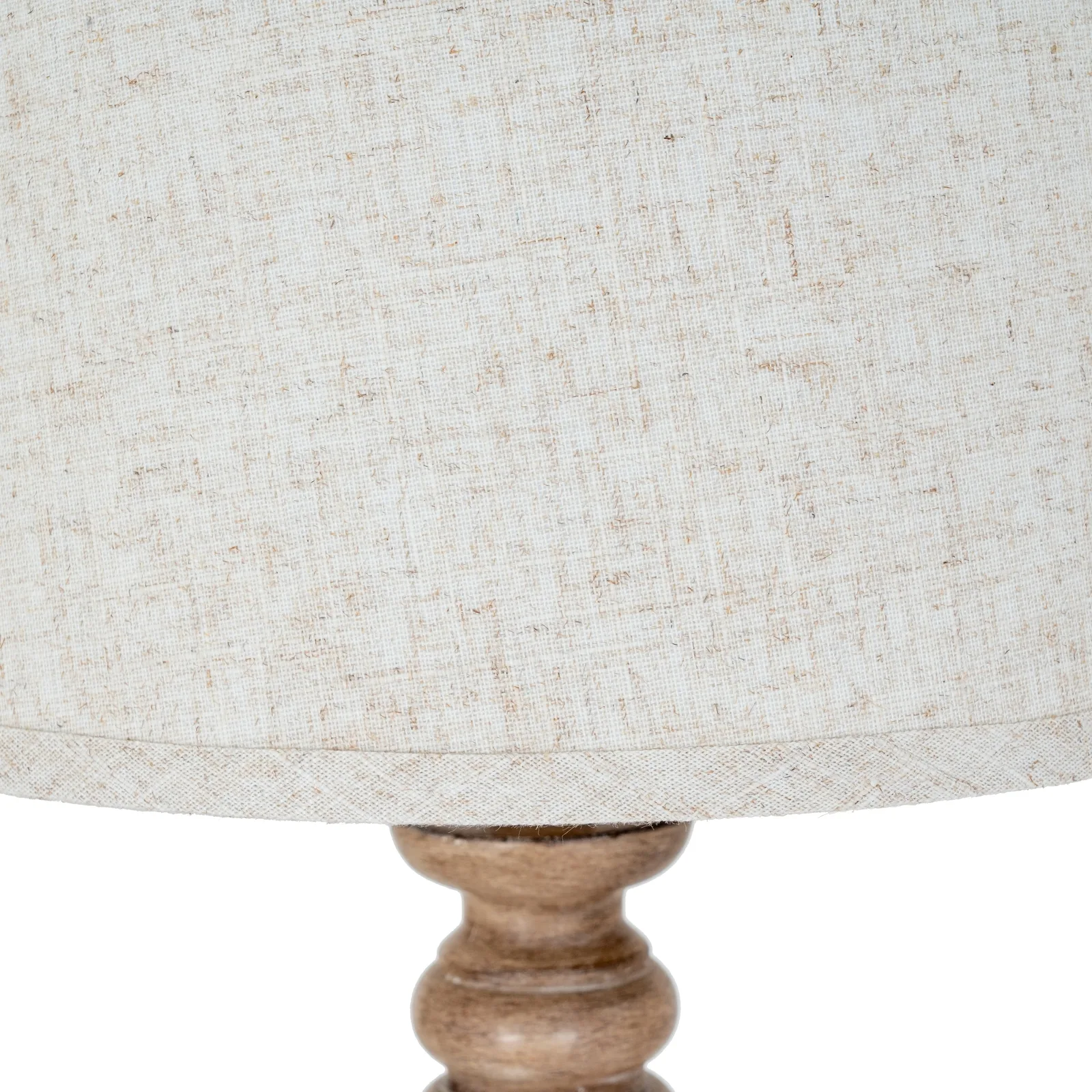 Seraphia Artisan Table Lamp with Hand-Edged Linen Shade - Image 3