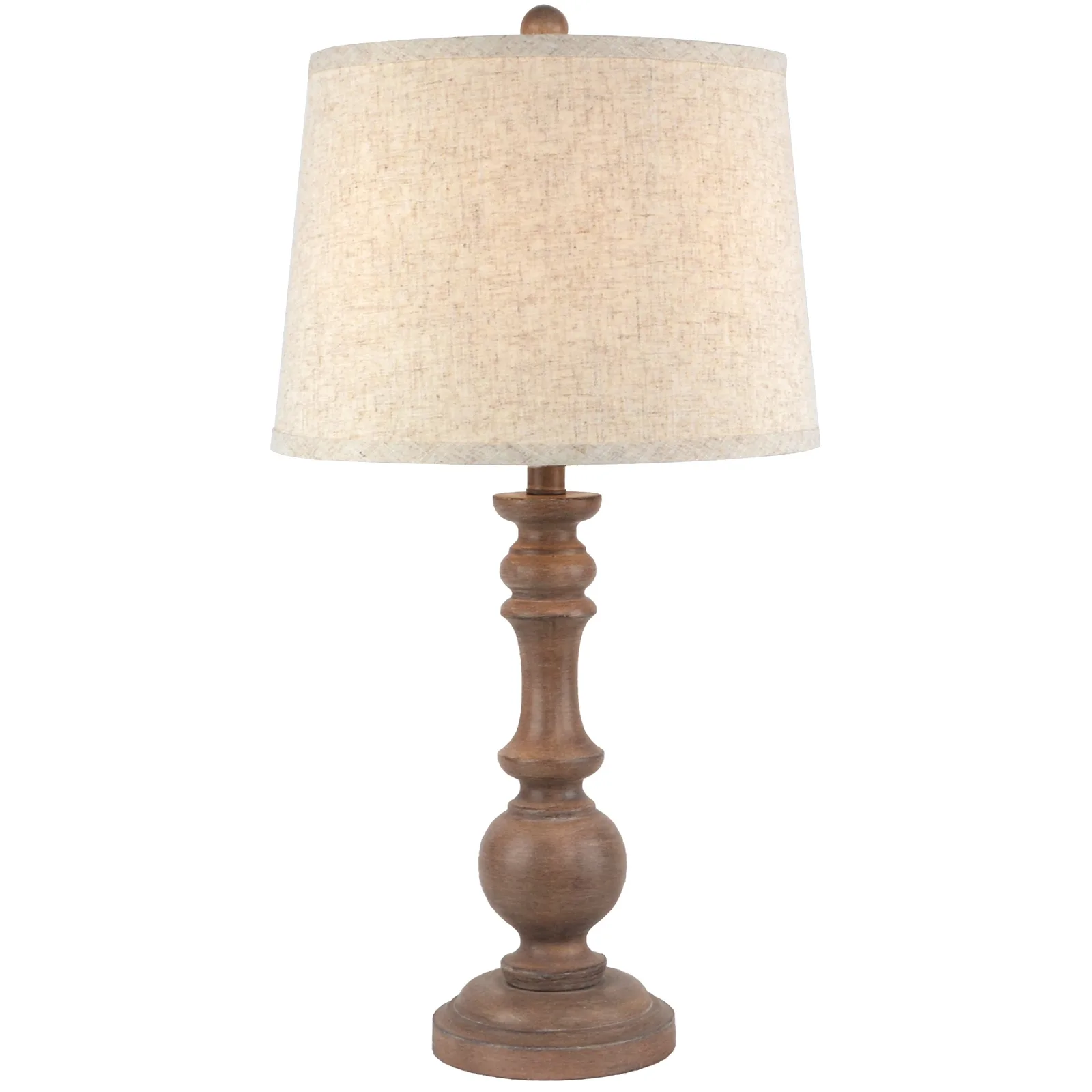 Seraphia Artisan Table Lamp with Hand-Edged Linen Shade