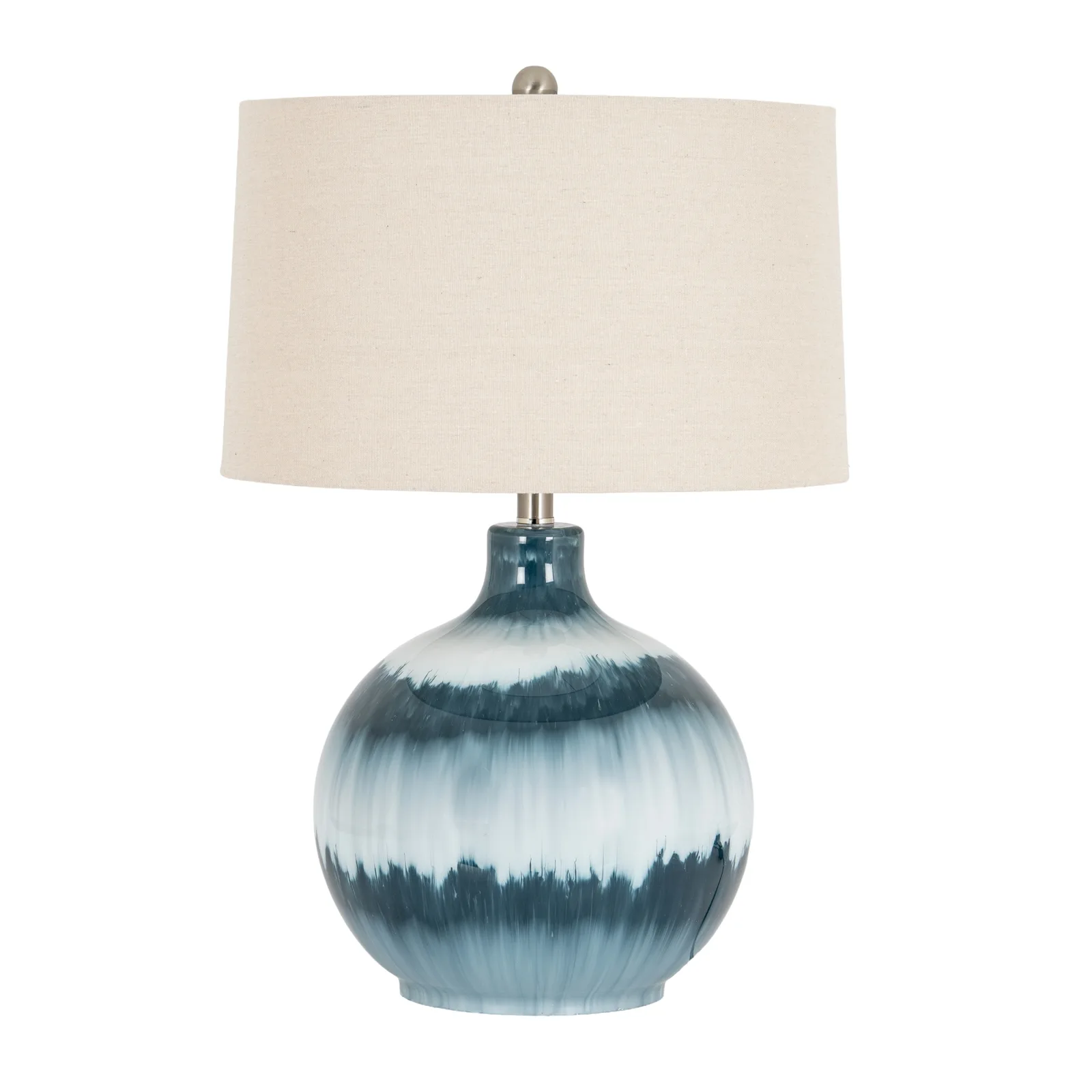 Coastal Elegance Table Lamp with Premium Linen Shade