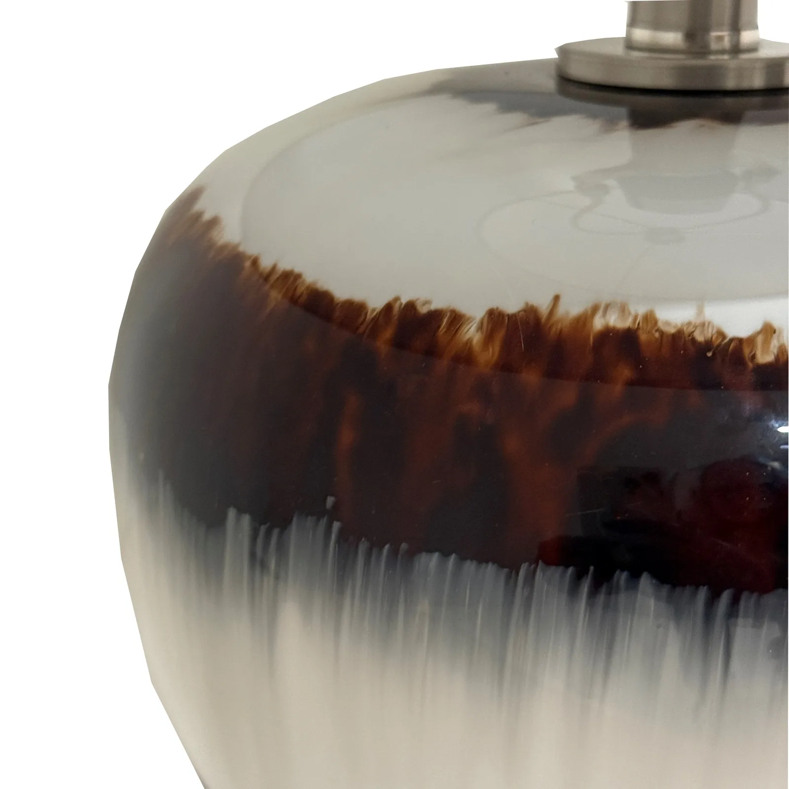 Sepia Shadows Artisan Table Lamp with Handcrafted Linen Shade