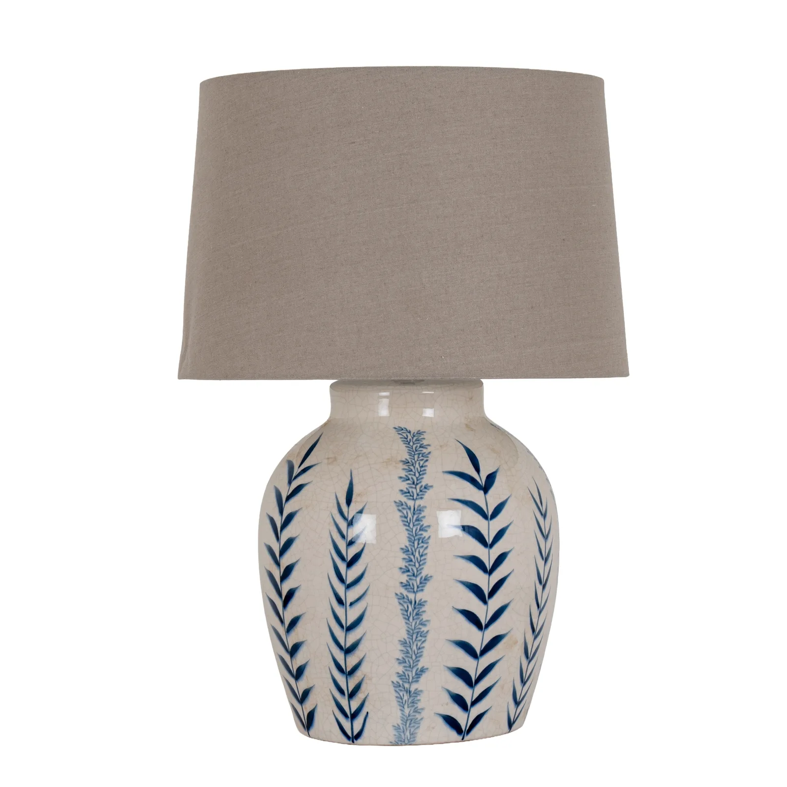 Azure Blossom Porcelain Table Lamp