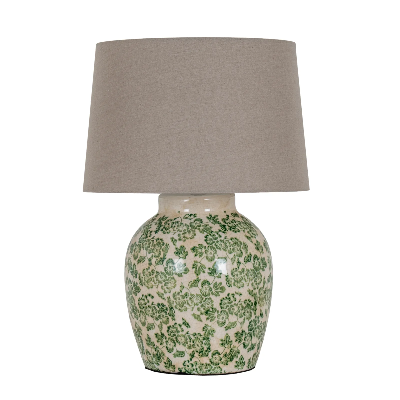 Emerald Clover Porcelain Table Lamp